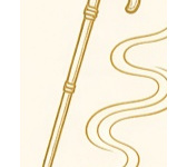 Spazierstock als Illustration für die Stockform